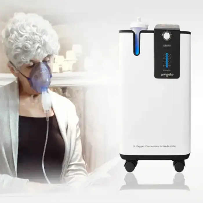 Medical 5Liter  Portable Mobile Oxygen Concentrator Atomization Machine Therapy Equipment