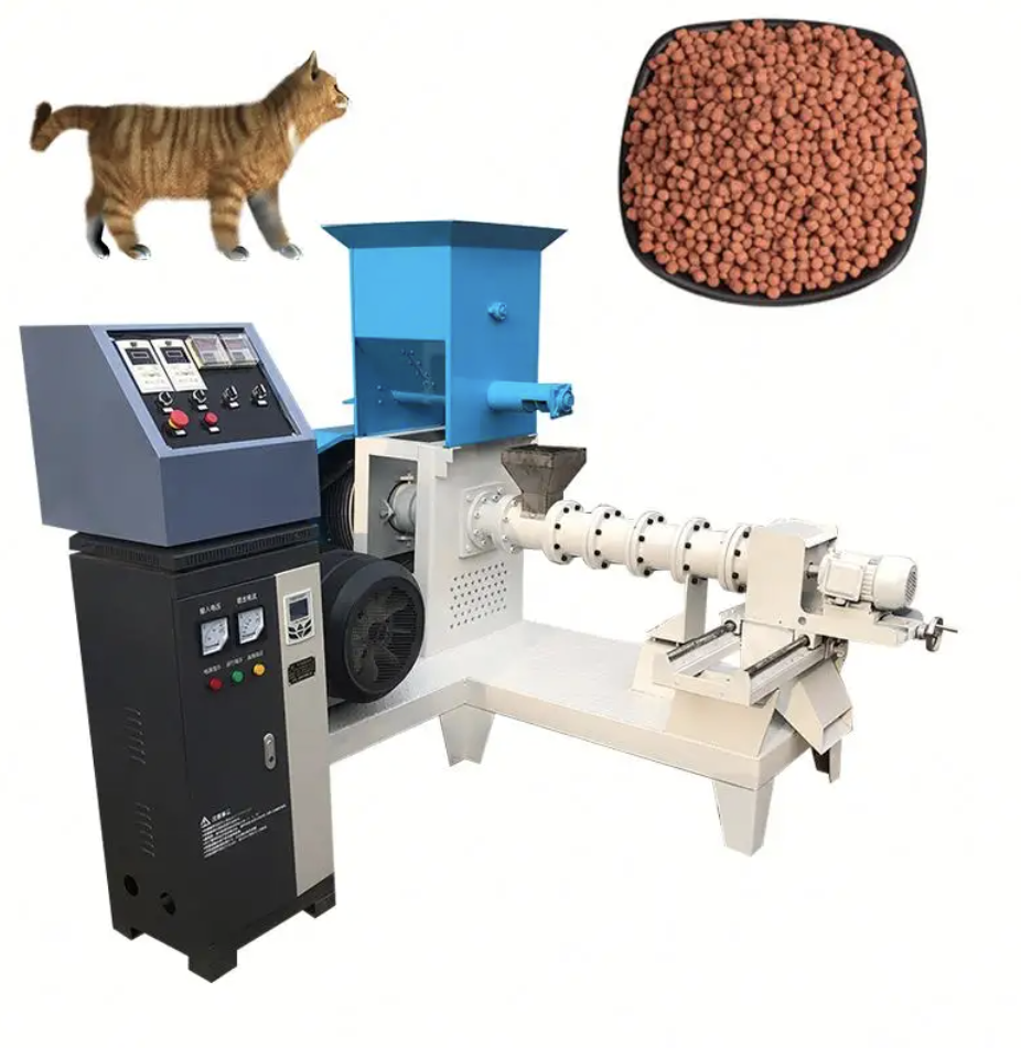 Fish feed processing machine