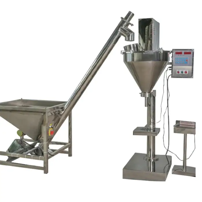 Industry buttermilk soy peptide powder auger filling machine