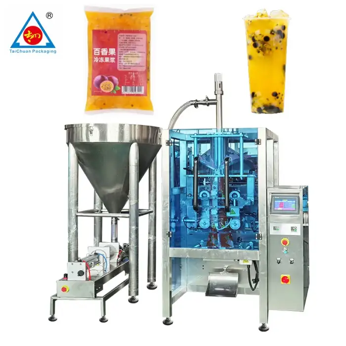 VFFS honey corn coconut water Fruit Juice packing Production Line