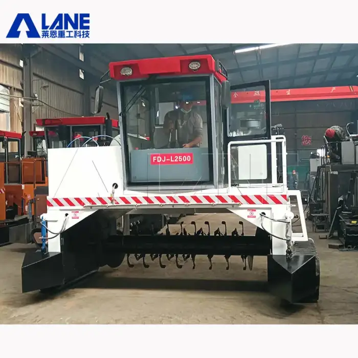 LANE 400-800 M3 per H Palletizer Manure Compost Machine Fertilizer Production Line   Compost Turner Machine