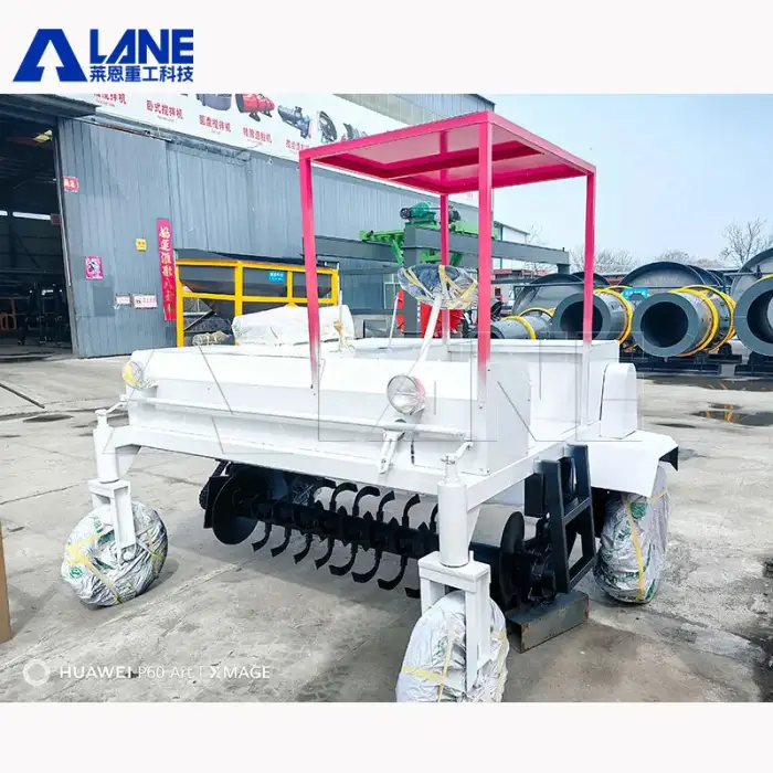 LANE 400-800 M3 per H Palletizer Manure Compost Machine Fertilizer Production Line   Compost Turner Machine