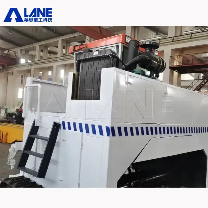 LANE 400-800 M3 per H Palletizer Manure Compost Machine Fertilizer Production Line   Compost Turner Machine