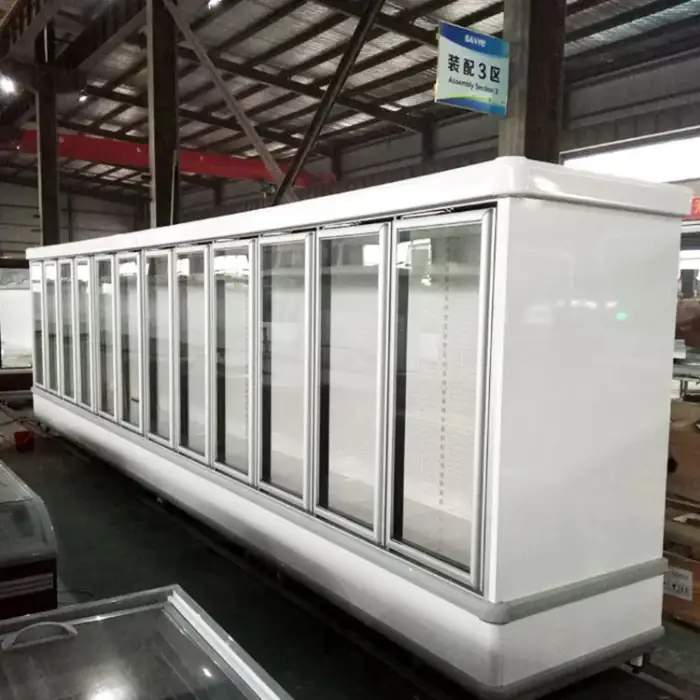 3800L refrigeration glass door commercial freezer