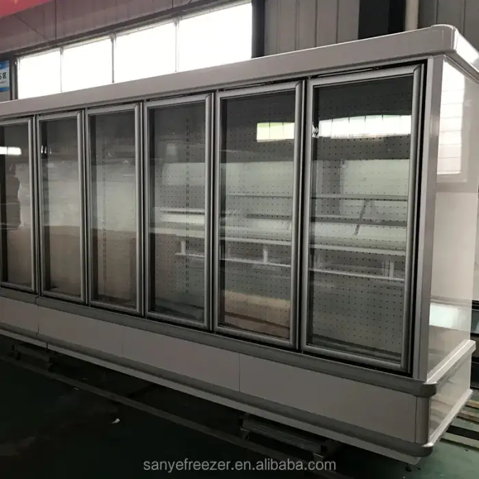 3800L refrigeration glass door commercial freezer