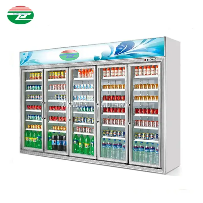 2400L Supermarket display fridge for Fresh Food