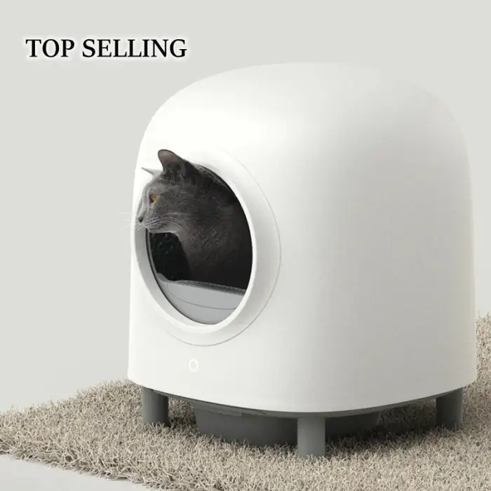 New Black  Automatic Cat Litter Box Petree Cat Smart Toilet APP Remote Control Intelligent Self-cleaning Electronic Pet Toilet