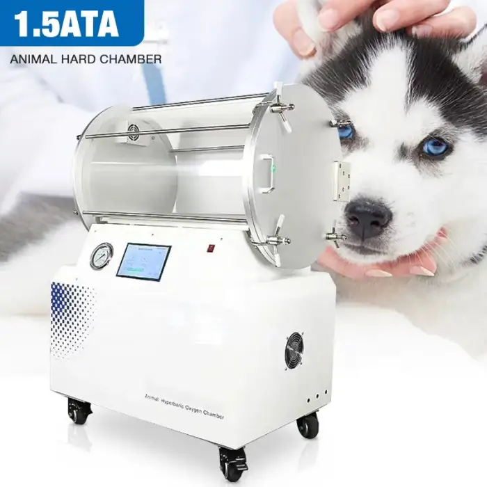 HBOT Chamber Portable Small Animal Veterinary 1.5ata Hard Hyperbaric Chamber Dog 2 ata Hyperbaric Oxygen Chamber for Pets