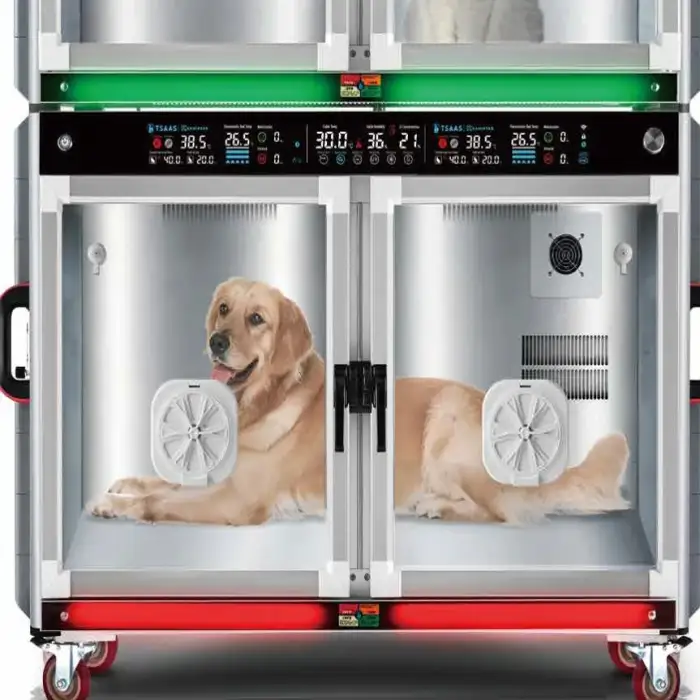 Stainless Steel Pet Incubator Automatic ICU Pet Brooder Dog Incubator Veterinary Pet Incubator