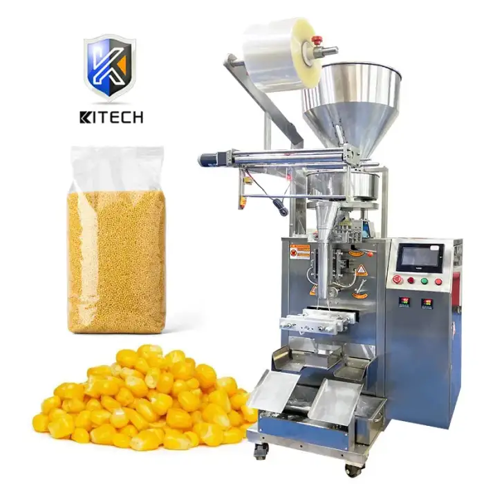 Easy Operate Automatic Vertical Snack Corn Granule Packing Machine With Nitrogen Filled Device