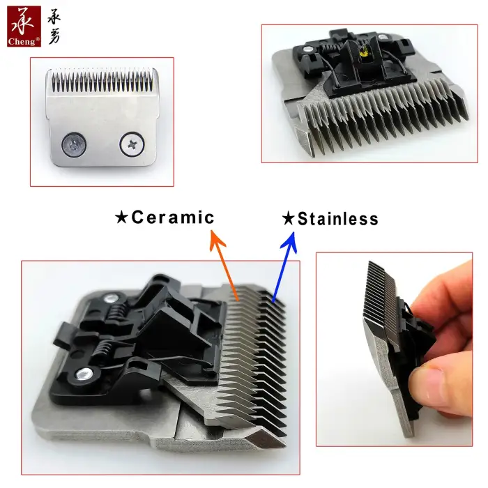 Electronic hair cutters for animal horse sheep cordless kit pusher trimmers