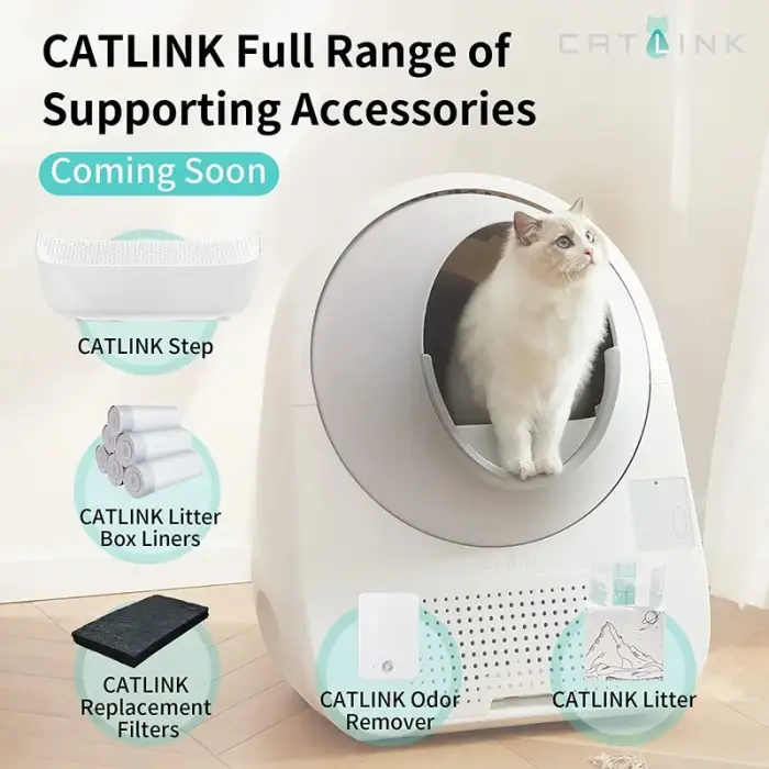 13L Automatic Cat Litter Box Enclosed Sandbox Self-cleaning Smart APP Control Toilet Bedpan for Cats Electronic Pet Supplies