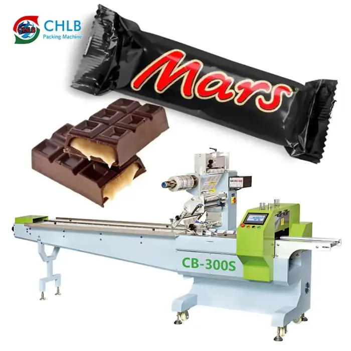 Multi-function automatic pillow packing machine biscuit Cookie chocolate bar packing machine