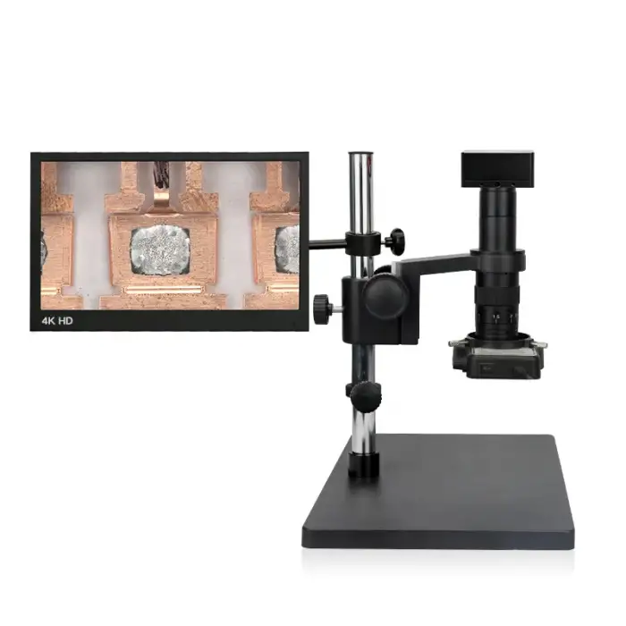 EOC digital microscope 4k ultra microscope camera with 4K 15 inch led screen