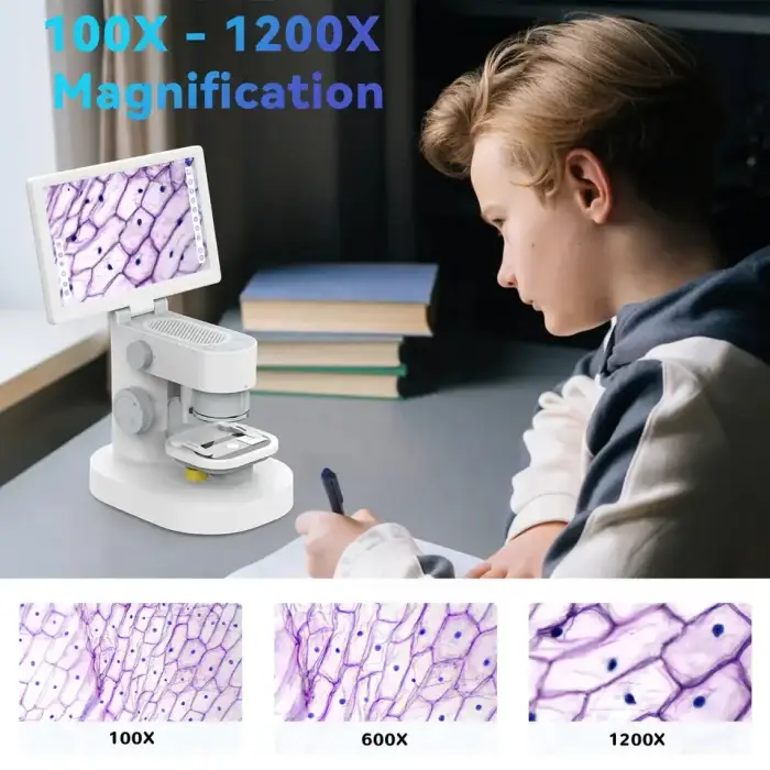 Biological digital microscope for students electronics trinocular microscope with digital camera