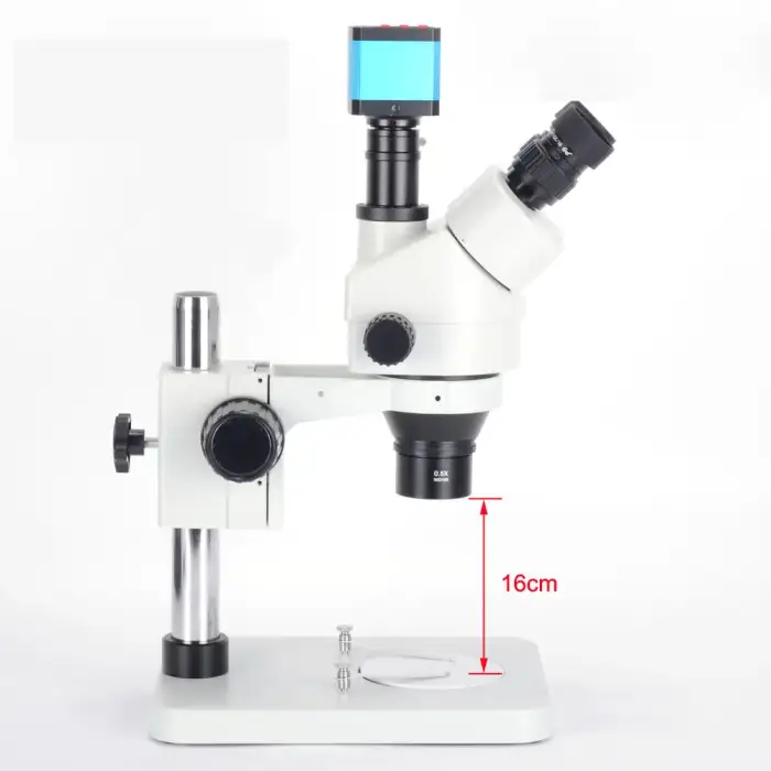 3.5X-90X Trinocular Microscope Stereo Microscope Kit 14MP USB Microscope Camera with 144 LED Light and Stand for PCB Repair