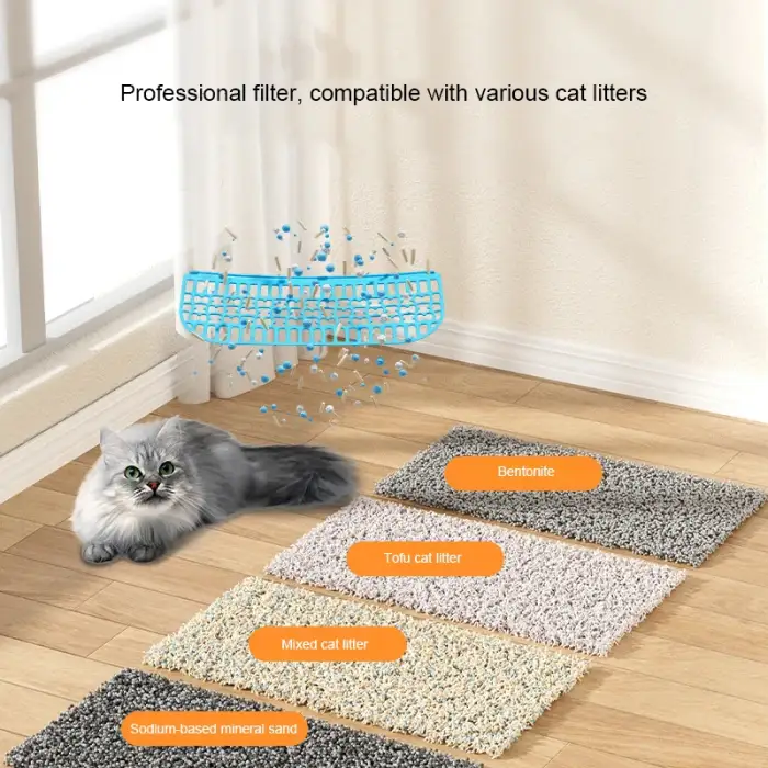 Automatic Pet Cat Litter Box Electronic Self Cleaning Semi-closed Petfessor Cat Tray Pet Toilet Smart APP Control