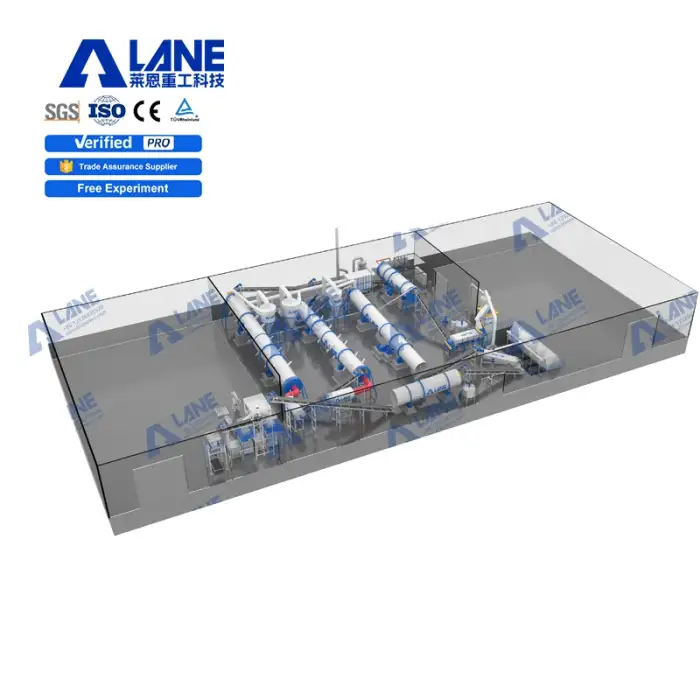 LANE 5-10T per H Npk Fertilizer Production Line Blend Plant Npk Fertilizer  Making Machine