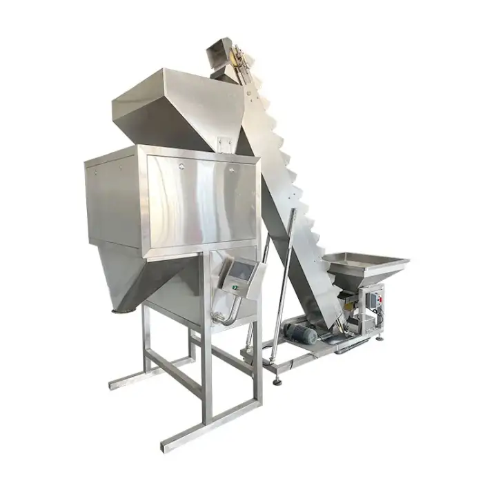 Semi-automatic Compost Sand Soil Granular Pellet Filling Two Scales Belt Feed Packing Machine