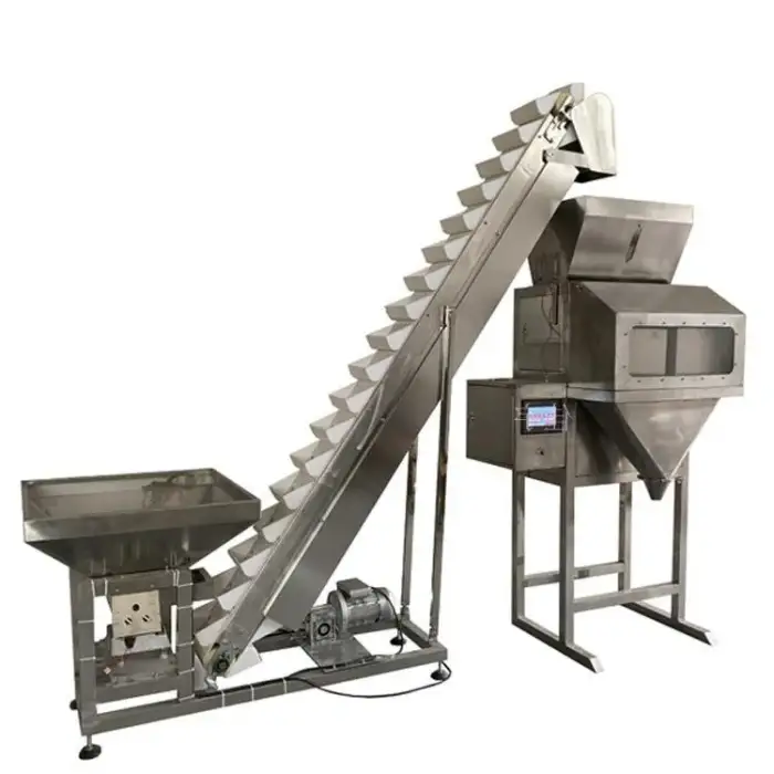 Semi-automatic Compost Sand Soil Granular Pellet Filling Two Scales Belt Feed Packing Machine