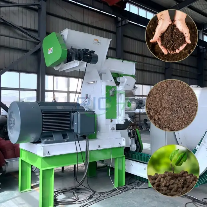 RICHI Supplier 1-5 TPH Compost Making Machines Organic Fertilizer Making Machine For Pellet