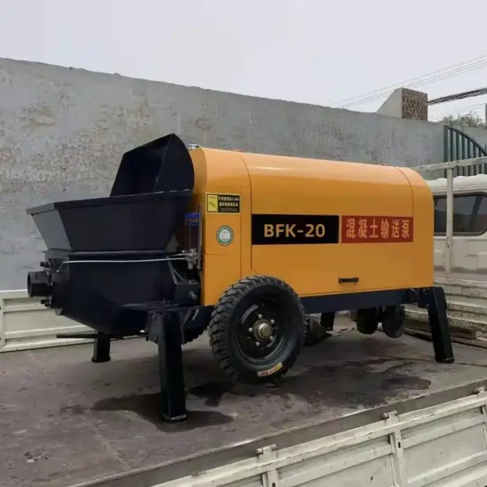 Concrete Pump Machine  With Diesel Engine Trailer Mounted