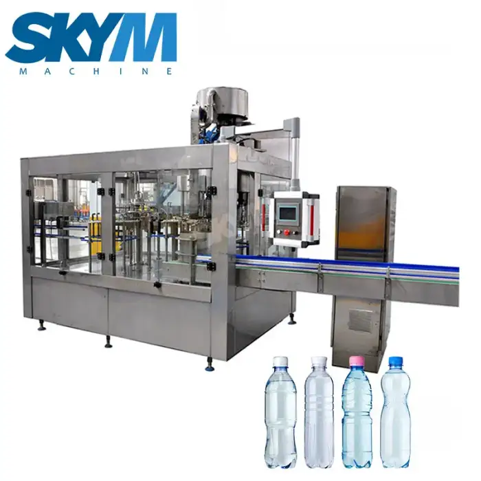 SKYM Machine Manufacturers For Automatic 2000BPH Drinking Mineral Bottling Water Bottle Filling Machines