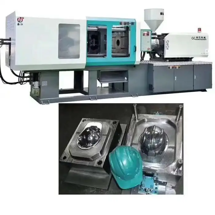 plastic ABS safety helmet injection mould and making injection molding machine