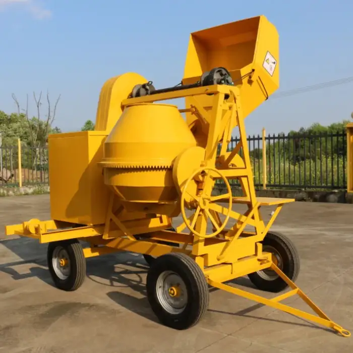 Portable Diesel Small Concrete Mixer - 400L 350L 500L Diesel Engine Concrete Mixer Machine with Pump