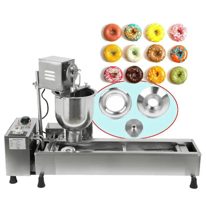 Automatic doughnut making fryer machine mini donuts