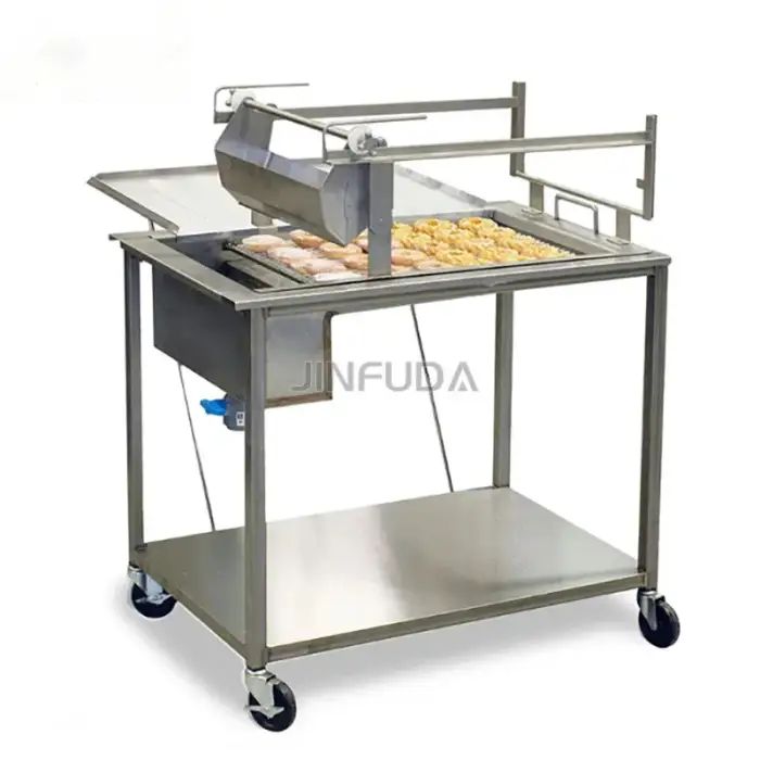 Commercial Doughnut Fryer Maker high quality Donut Glazing Machine donut glazer donut decorating maker