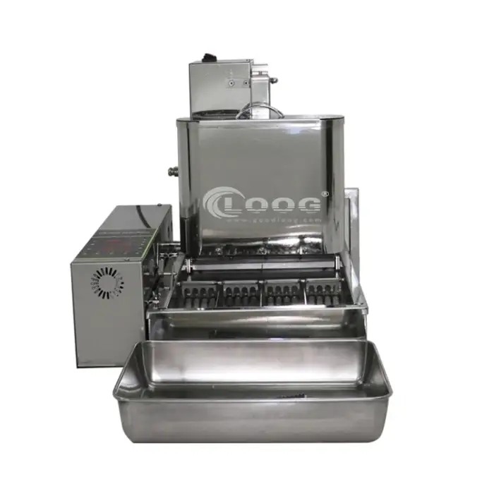 Automatic 4 Row Donut Fryer Maker Electric 110V 220V Doughnut Making Equipment LBD4 Commercial Mini Donut Machine