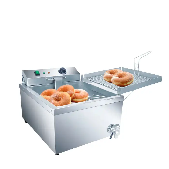 Automatic Electric Mini Donut Machine Automatic Donut Making Machine Fryer Donut Fryer Stainless Steel  oil fryer