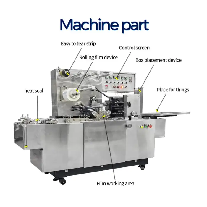 Snack Food Wrapper Packaging Machine for Cookie Biscuit Box