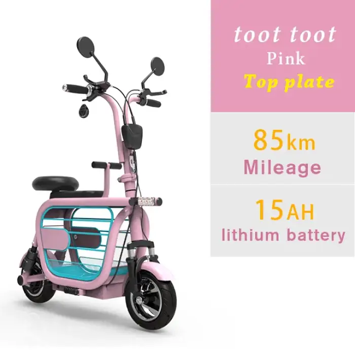 400watt power electric bicycle foldable electric scooter with pet basket