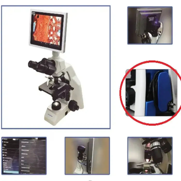 BIOBASE LCD Screen Display Laboratory Digital Biological Microscope Binocular Trinocular Microscope