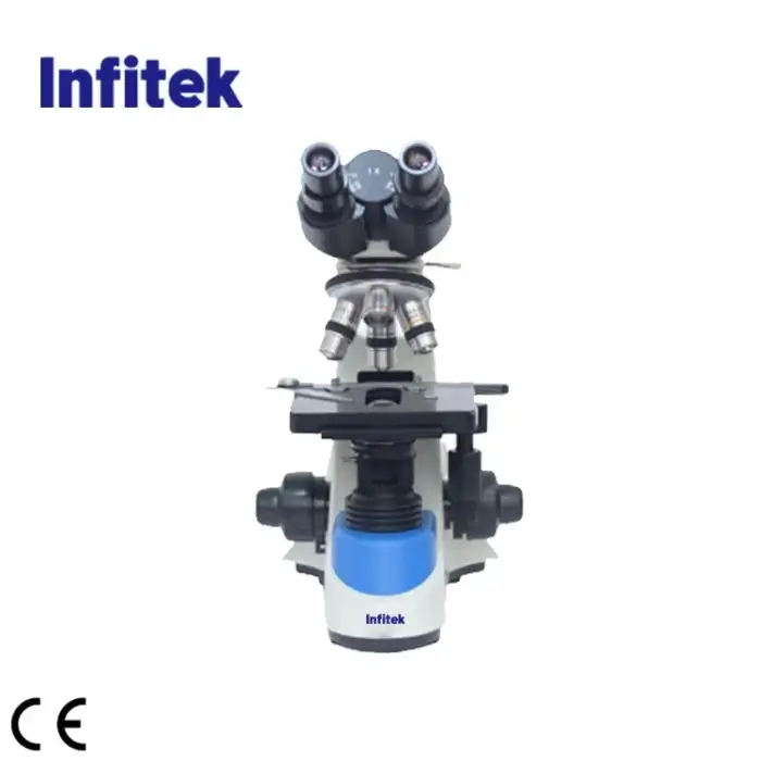 Infitek 1000X Binocular Optical Biological Microscope Siedentopf with CE