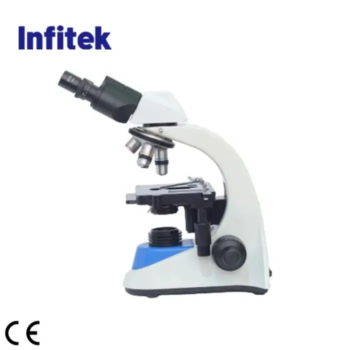 Infitek 1000X Binocular Optical Biological Microscope Siedentopf with CE