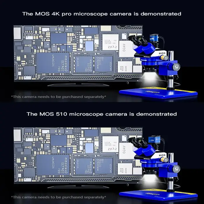 MECHANIC Trinocular Stereo Microscope MOS300- B11 HD Electronic Magnified 6-45X Continuous Zoom Stereo Trinocular CTV Adaptor