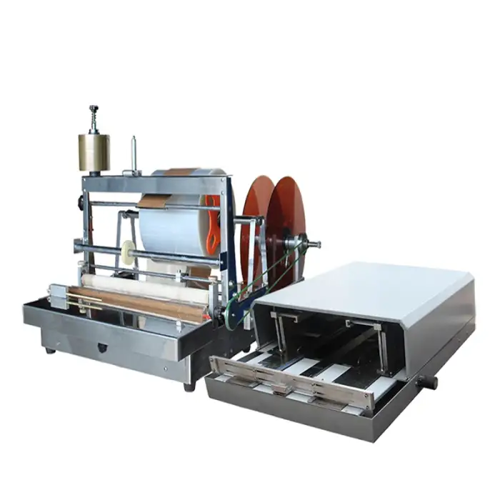 ACW-88,ACW-88A+3DP-88,A3DP-88 Semi-Automatic different box cellophane wrapping machine with box film folding machine