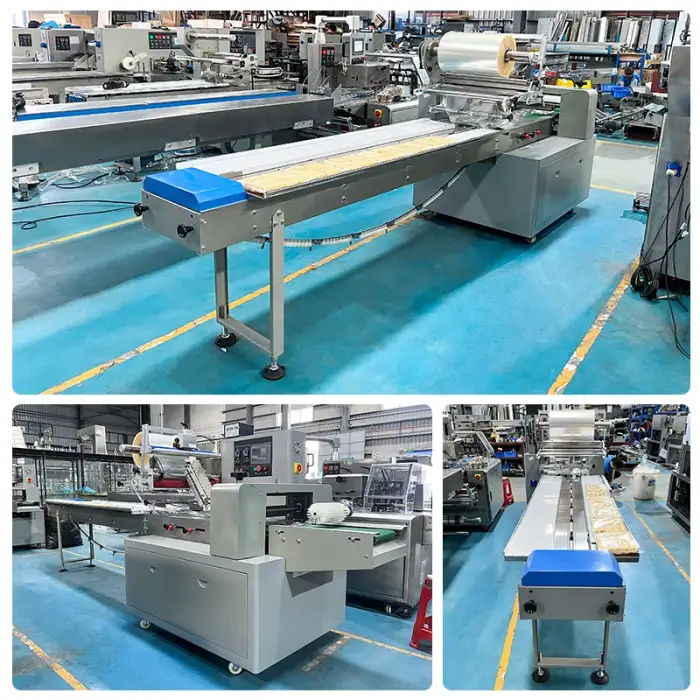 Automatic Horizontal Biscuit Arabic Bread Wrapping and Packaging  Machine For Chocolate Stick