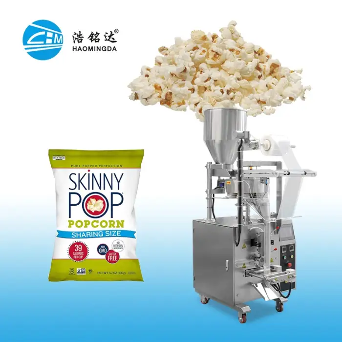 Small business food popcorn chips oat packing and food packaging machine manufacture