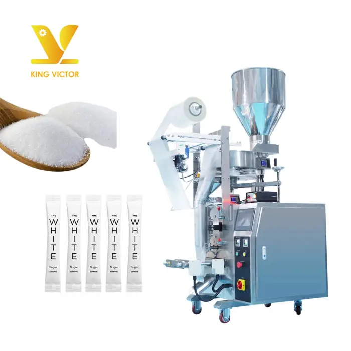 Automatic vertical small particles granule back-sealed bag sugar sachet maple sugar stick packing machine