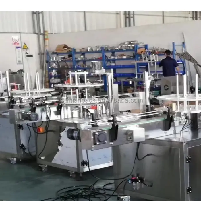 1-5000g automatic milk coffee flour powder filling can seaming machine