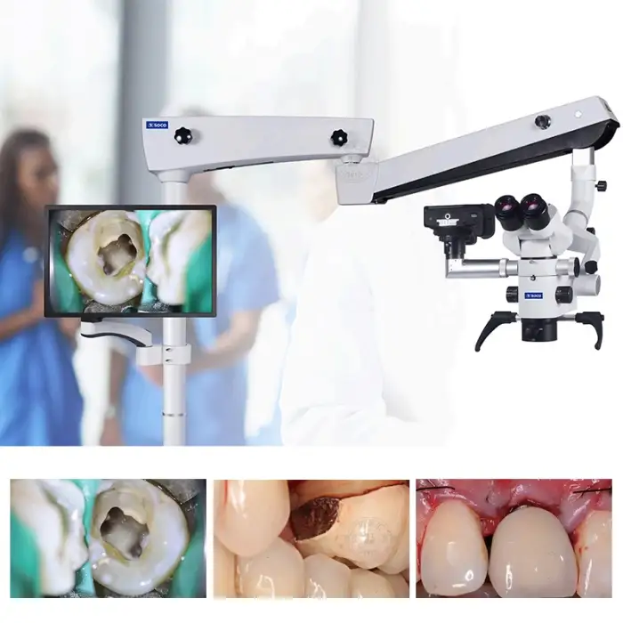 SOCO SCM600 Medical Dental Microscope with Camera Option Surgical Lab Microscope Binocular for Dentistry