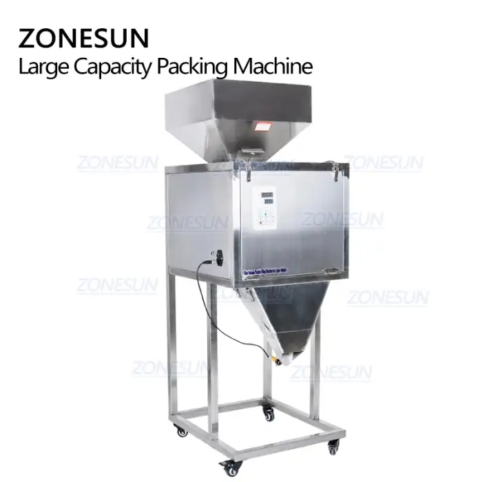 ZONESUN ZS-9999C 9999G Semi Automatic Granules Coffee Quantitative Weighing Small Powder And Filling Machine