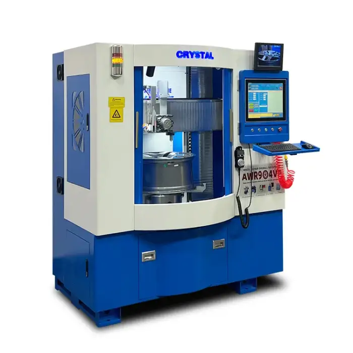 AWR904VP PC Touch Screen smart Vertical alloy wheel repair CNC Lathe machine for Mag