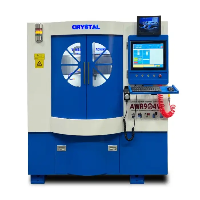 AWR904VP PC Touch Screen smart Vertical alloy wheel repair CNC Lathe machine for Mag