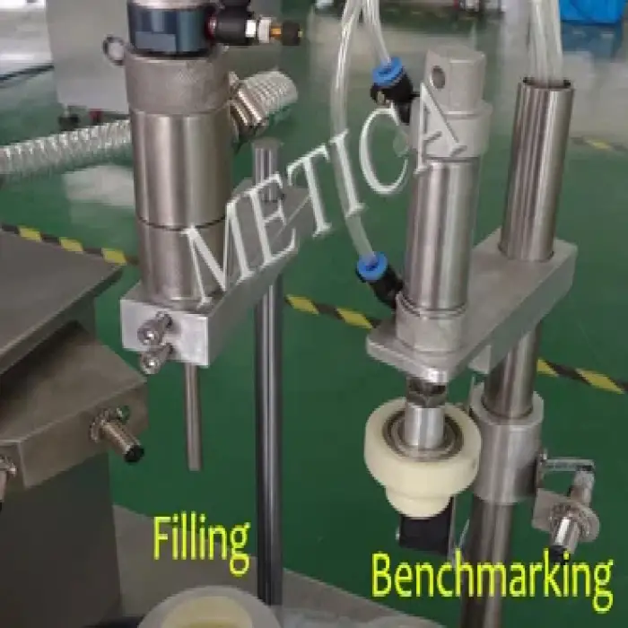 PLC control semi-auto ultrasonic cosmetic soft tube filling sealing cutting machine