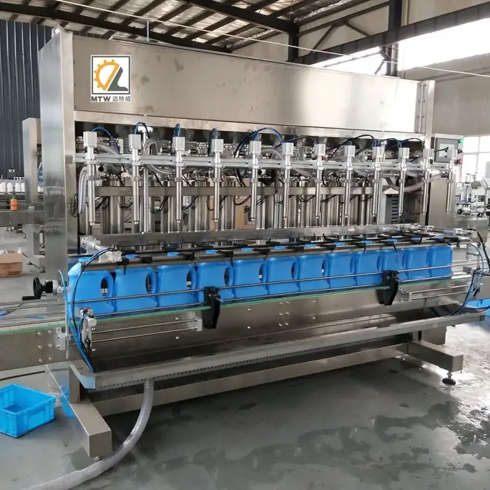 MTW automatic four-head liquid small jam sauce production filling and capping line